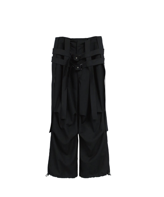 65 DETACHABLE HARNESS TROUSERS / BLACK