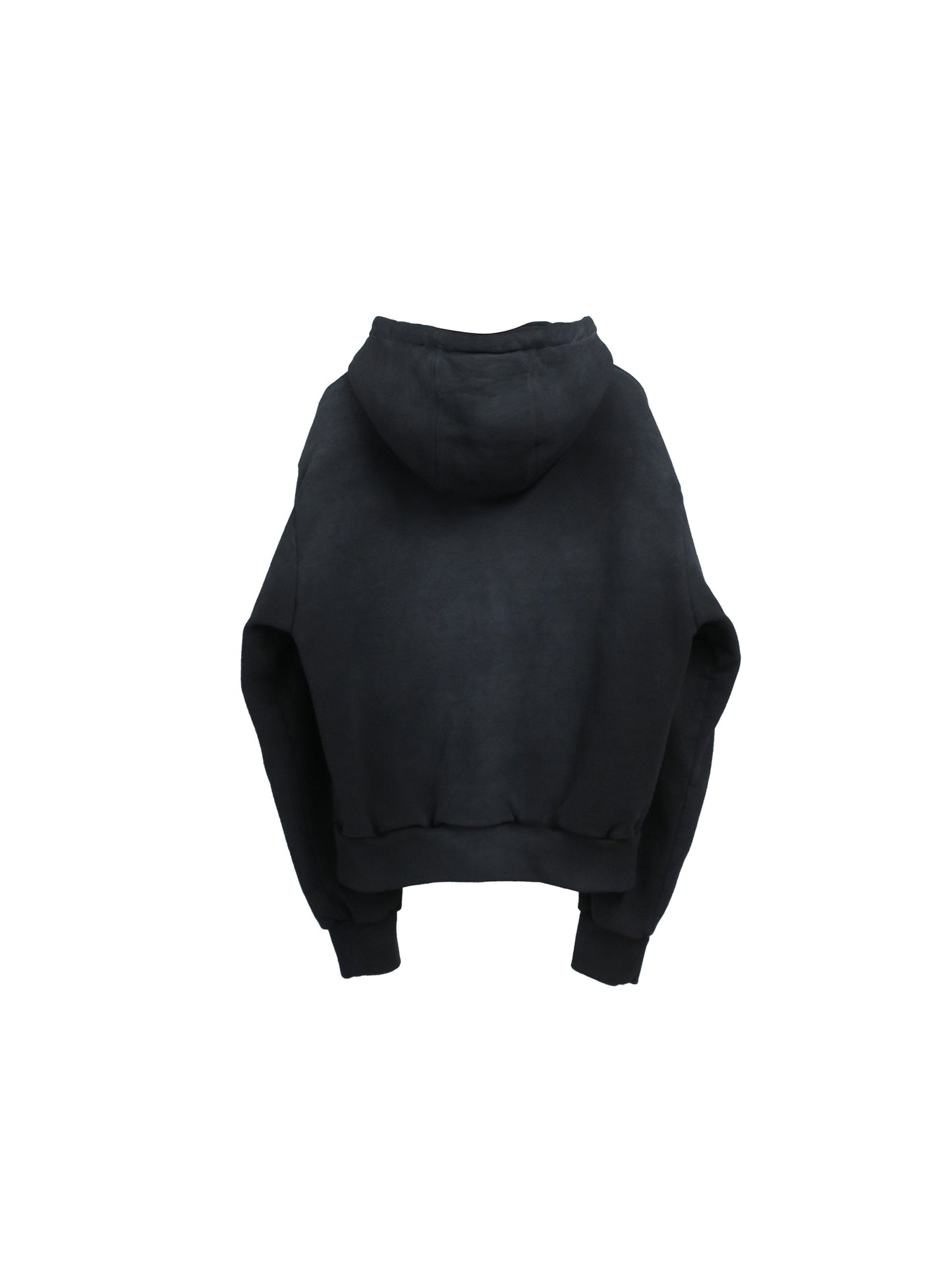 PIGMENT SPRAY LOGO W ZIP HOODIE/ BLACK