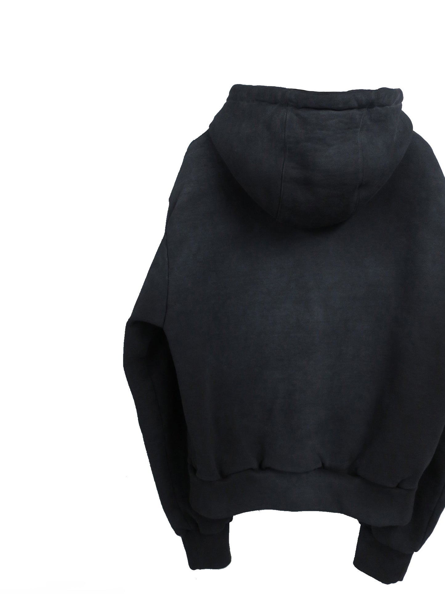 PIGMENT SPRAY LOGO W ZIP HOODIE/ BLACK