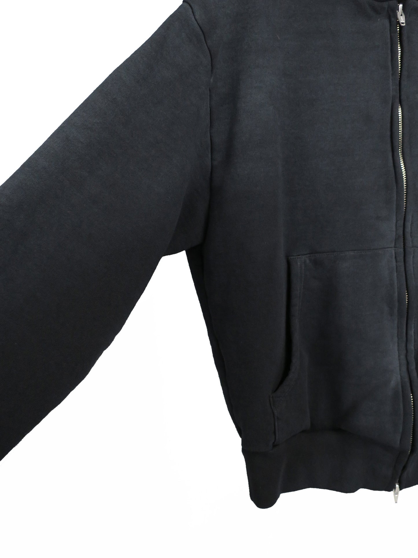 PIGMENT SPRAY LOGO W ZIP HOODIE/ BLACK