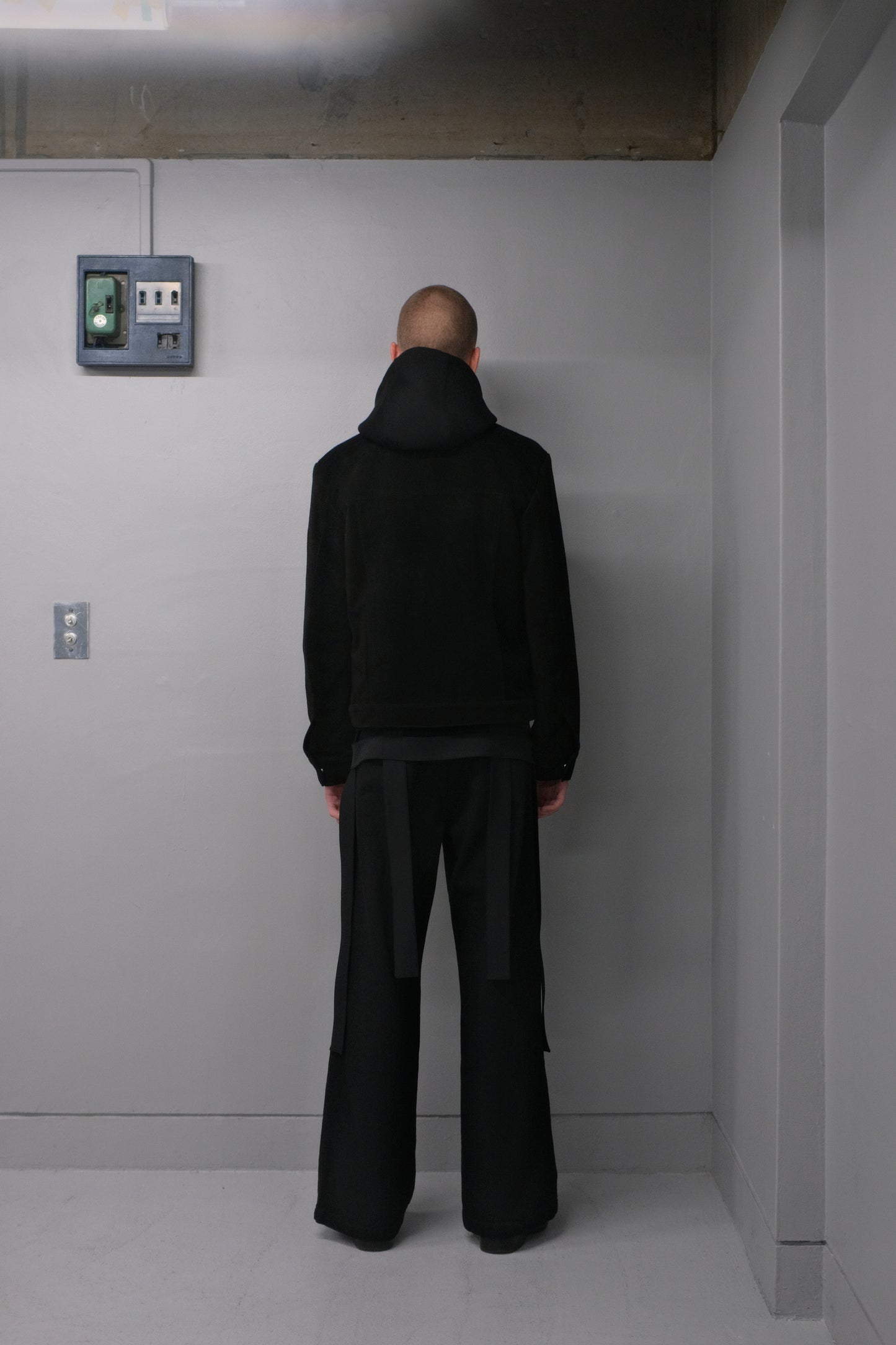 SUEDE MODERN IKE JACKET / BLACK