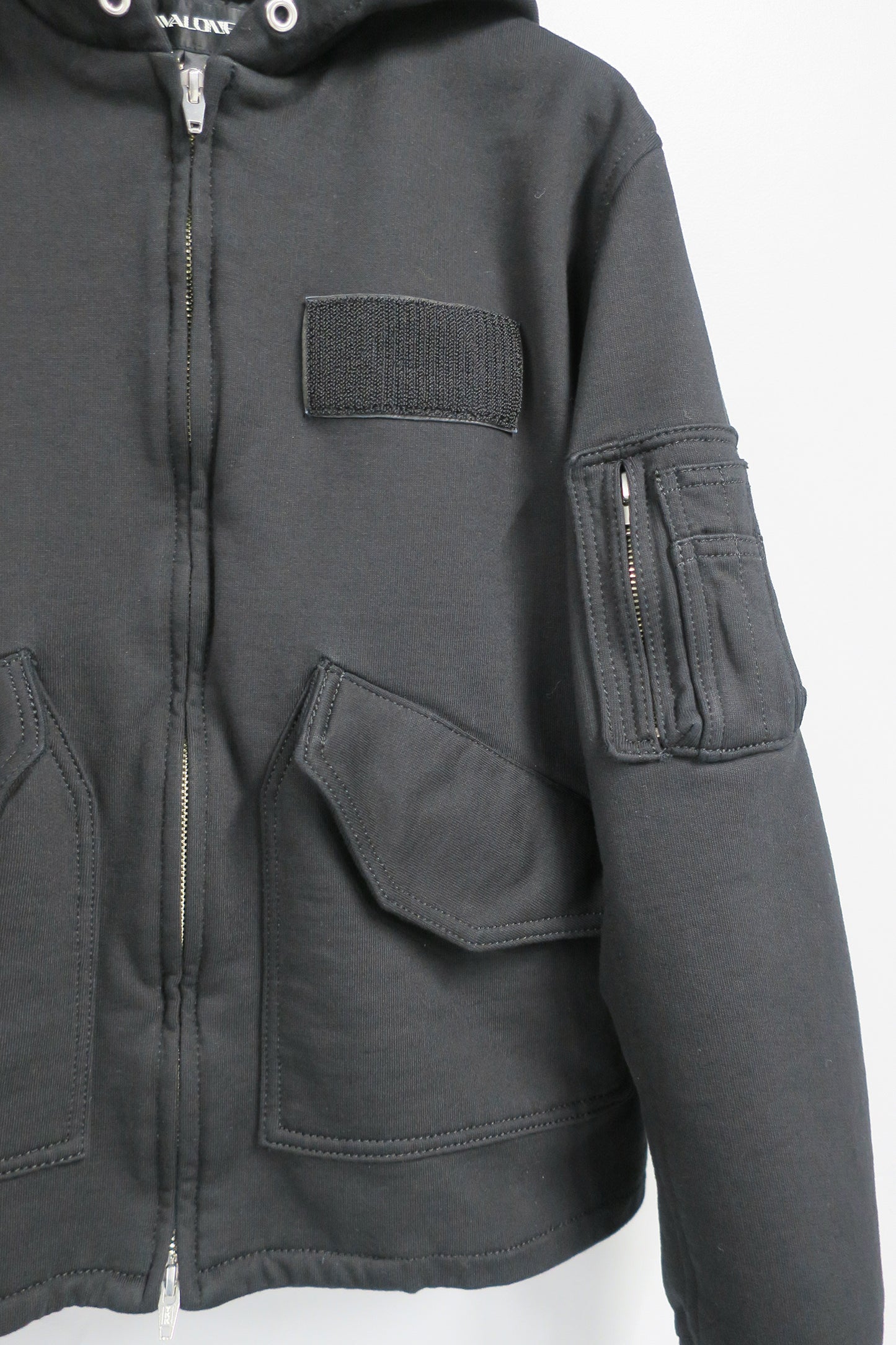 【SAMPLE】HARD COMPACT SWEAT FLIGHT JACKET/ BLACK