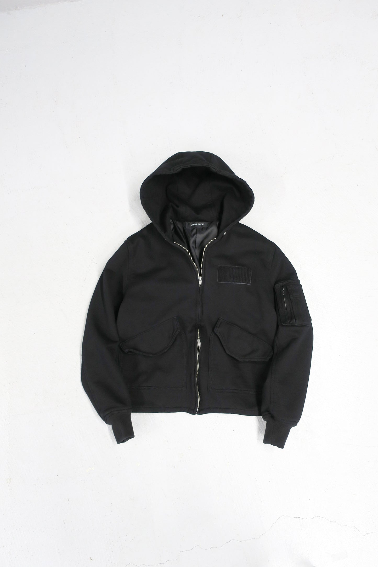 【SAMPLE】HARD COMPACT SWEAT FLIGHT JACKET/ BLACK