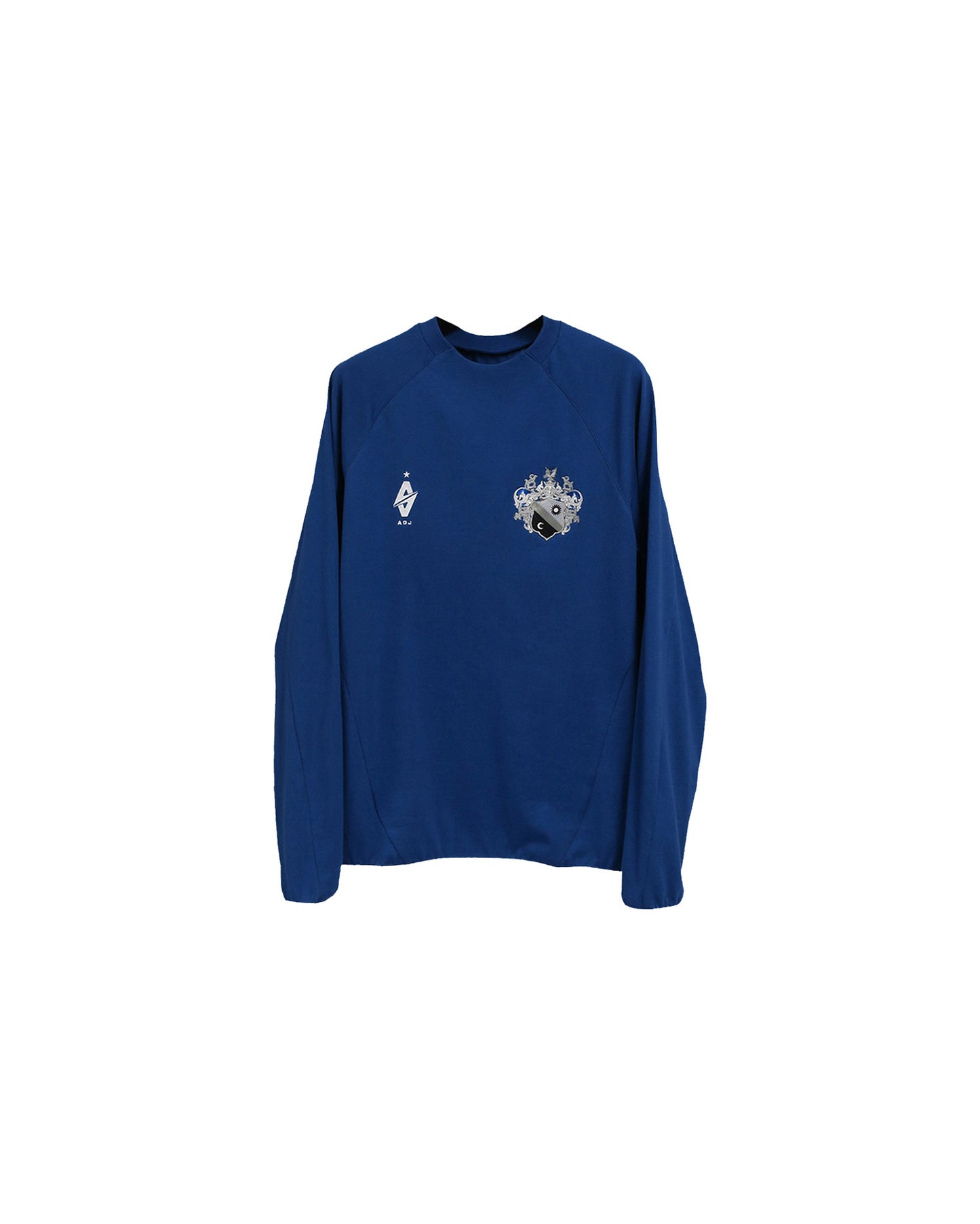 【SALE】A G J WARM UP LONG SLEEVE SHIRTS(COTTON) / T-BLUE