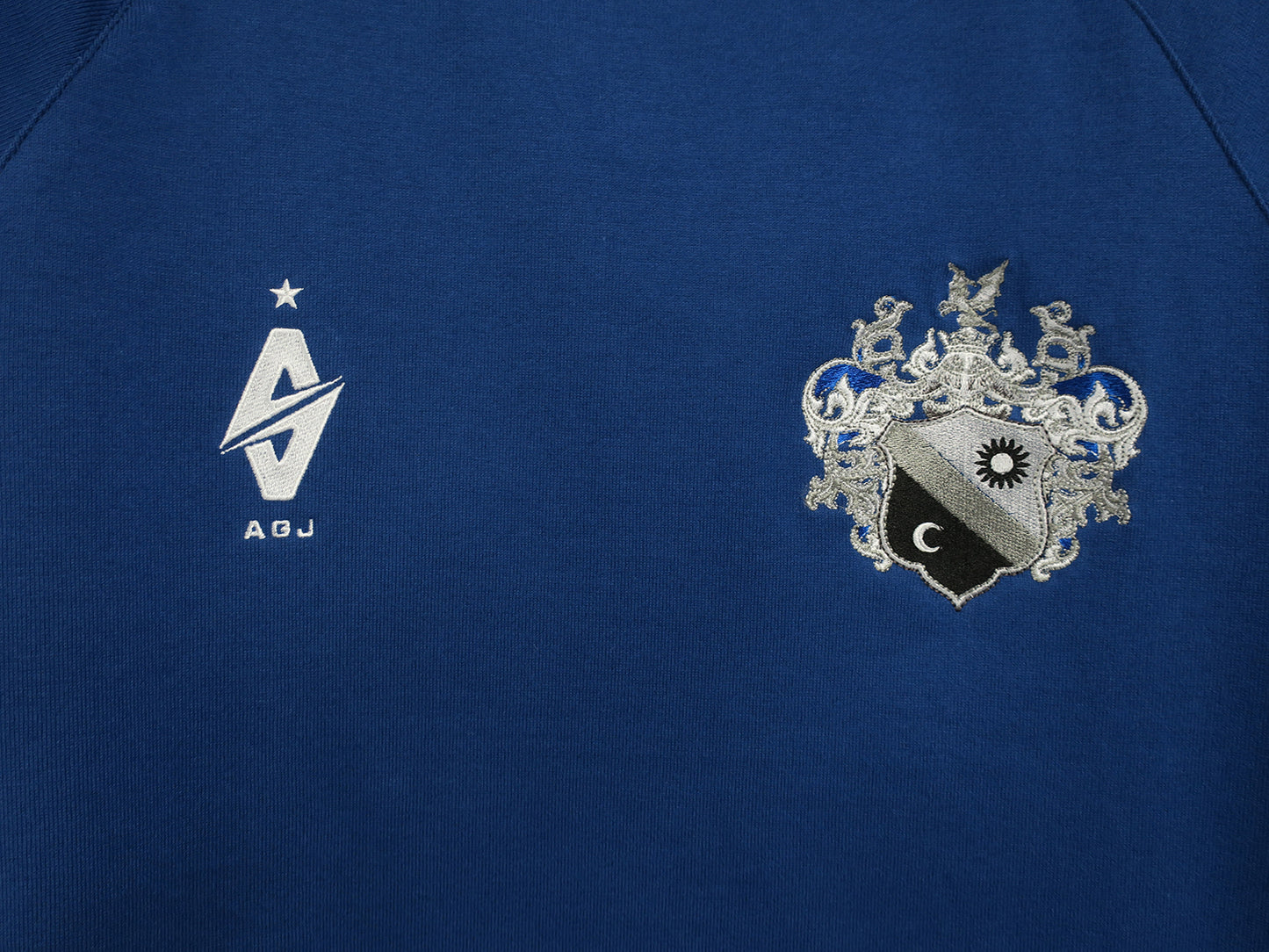 【SALE】A G J WARM UP LONG SLEEVE SHIRTS(COTTON) / T-BLUE
