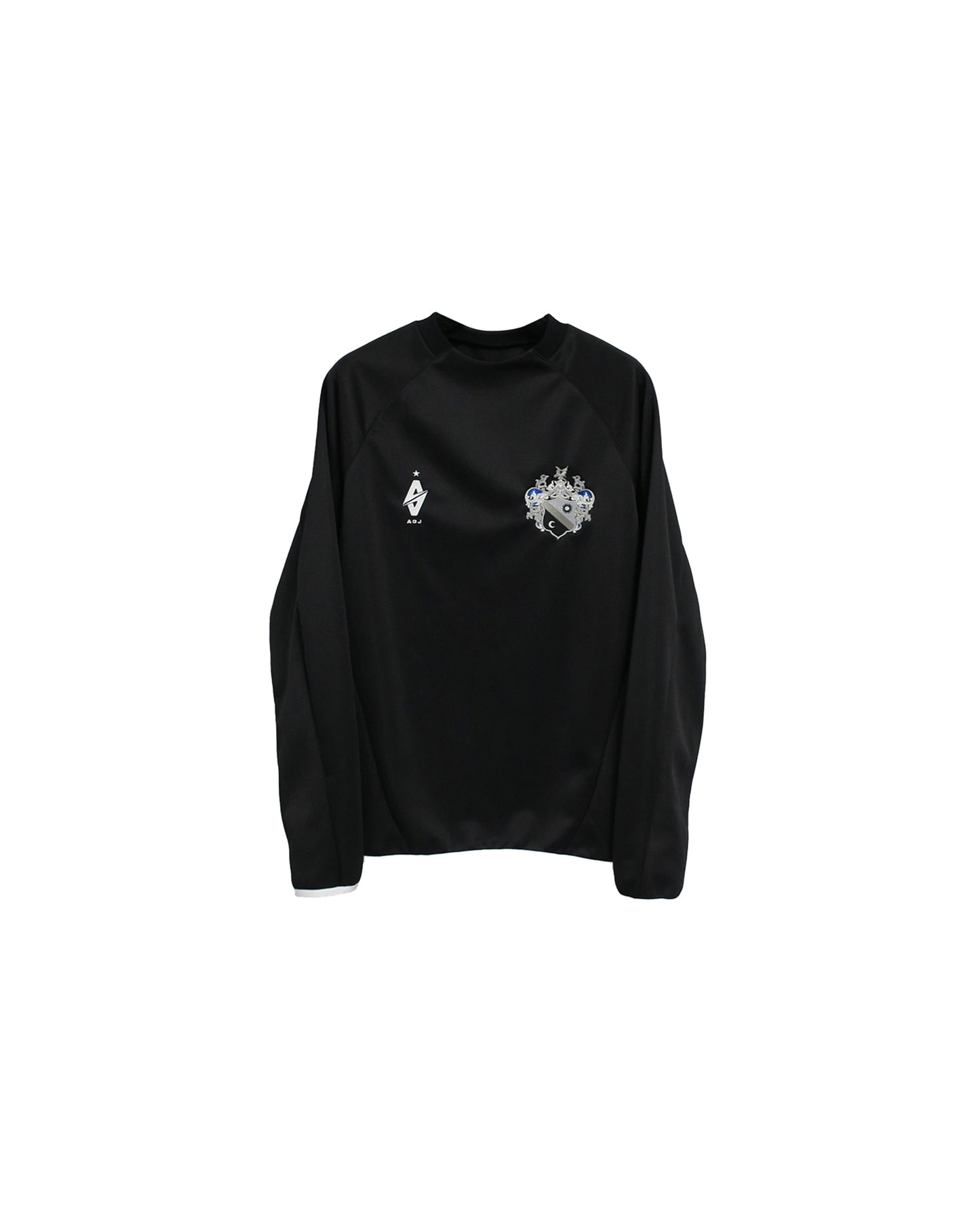 【SALE】A G J WARM UP LONG SLEEVE SHIRTS (POLYESTER)/ BLACK