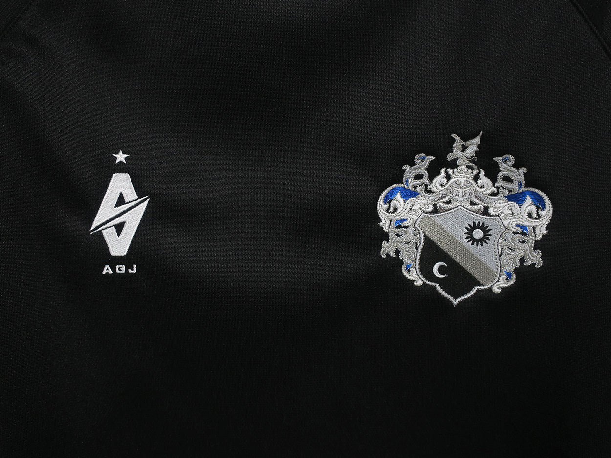 【SALE】A G J WARM UP LONG SLEEVE SHIRTS (POLYESTER)/ BLACK