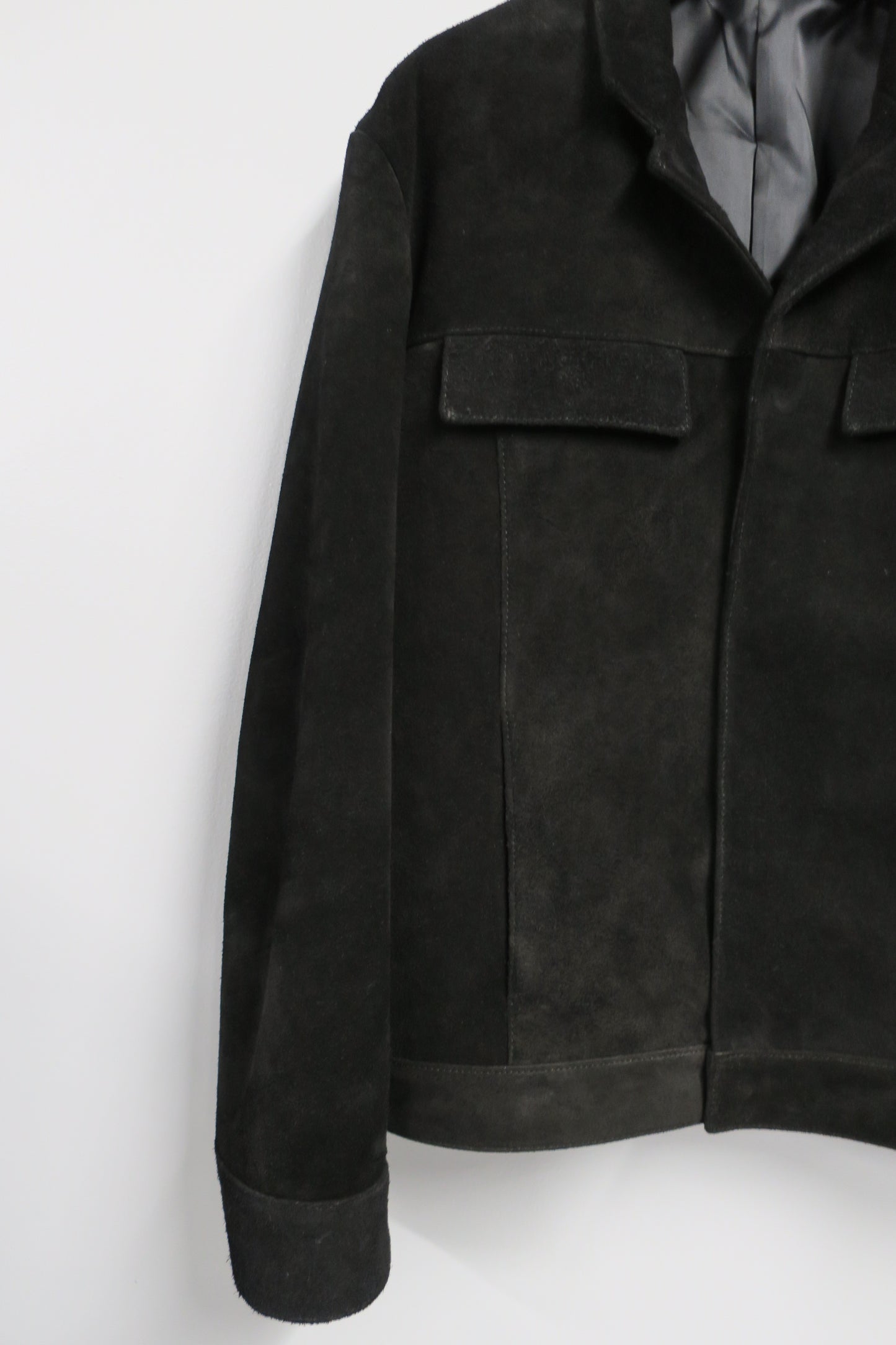 SUEDE MODERN IKE JACKET / BLACK