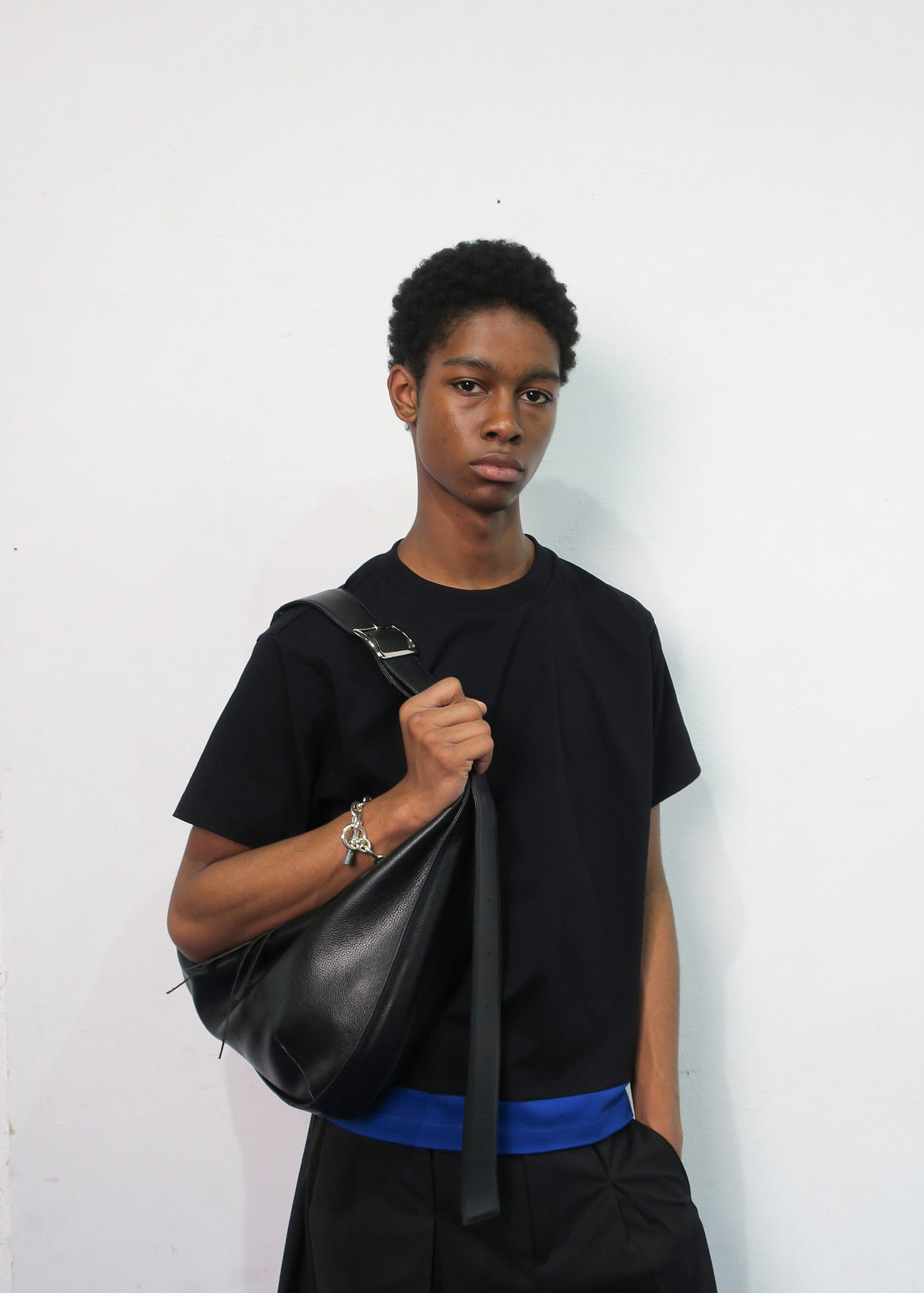 【RE-STOCK】“SUTEMACHI“ TECHNIQUE COW LEATHER 2WAY BAG/ BLACK