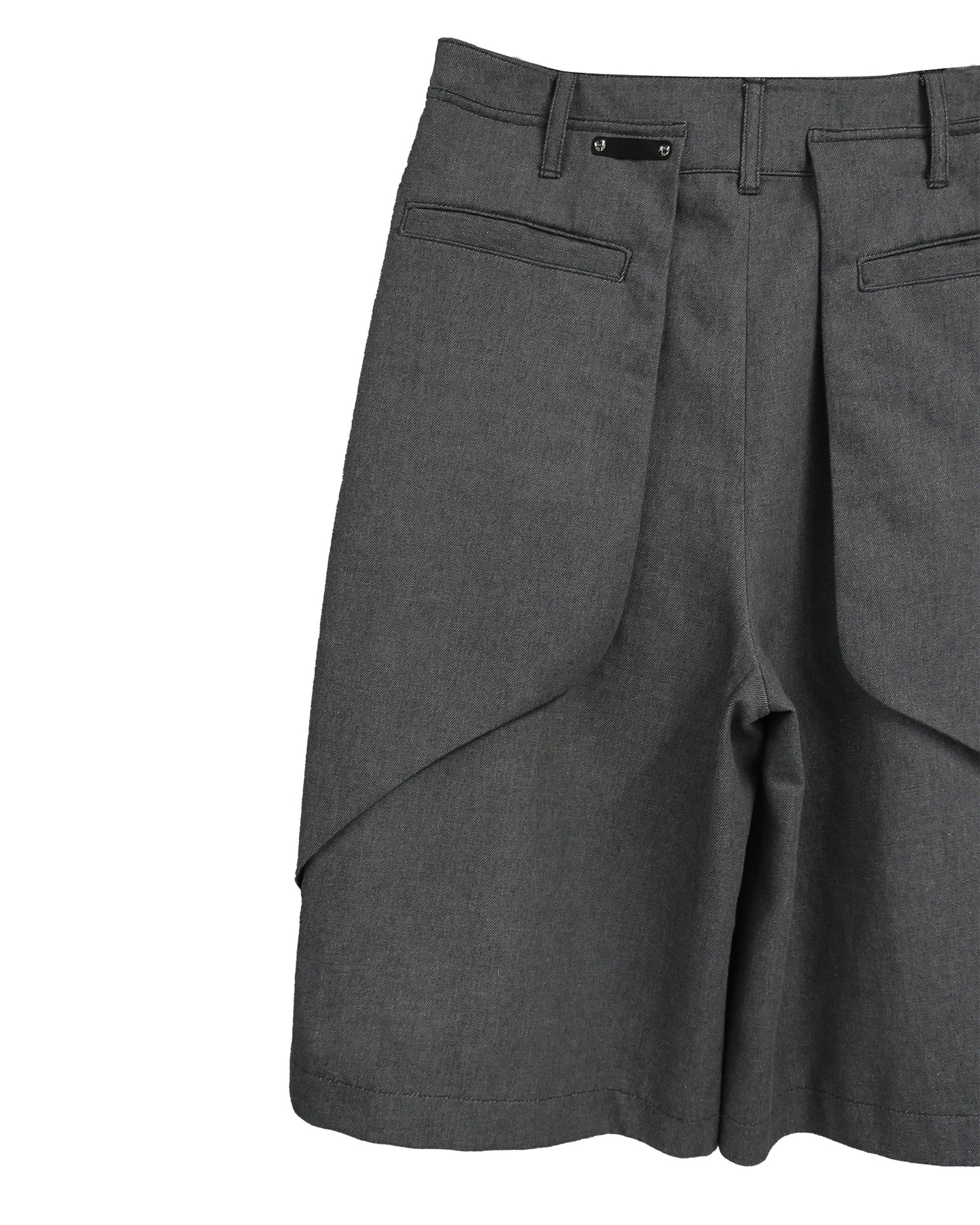 【RE-STOCK】11oz WASHED DENIM CROPPED WIDE TROUSERS /D-GY