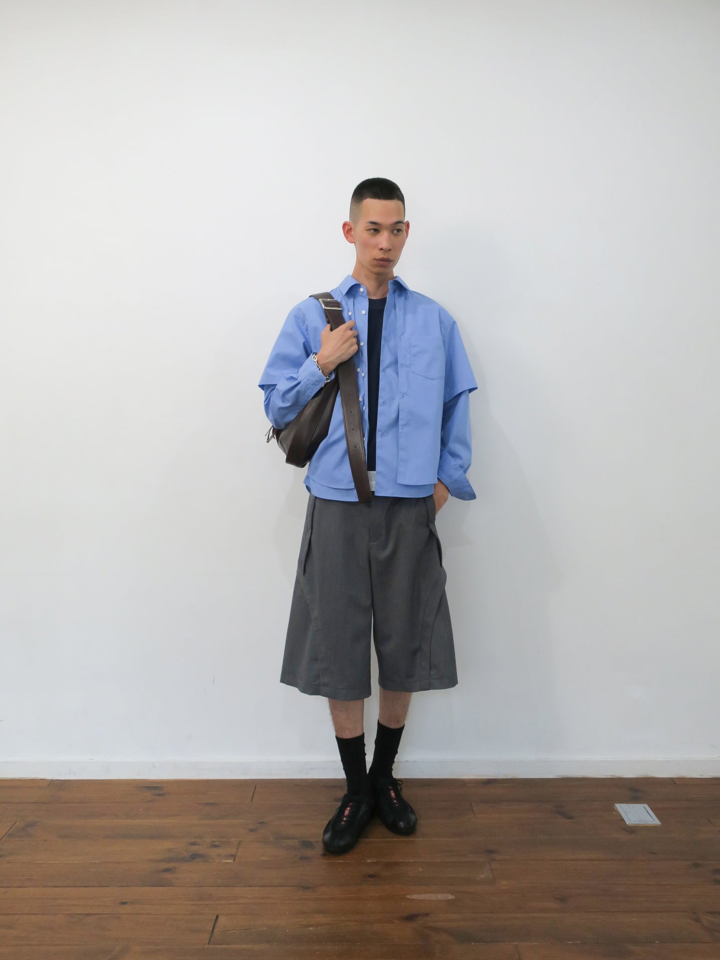 GIMMICK LAYRED IVY SHIRTS/ BLUE