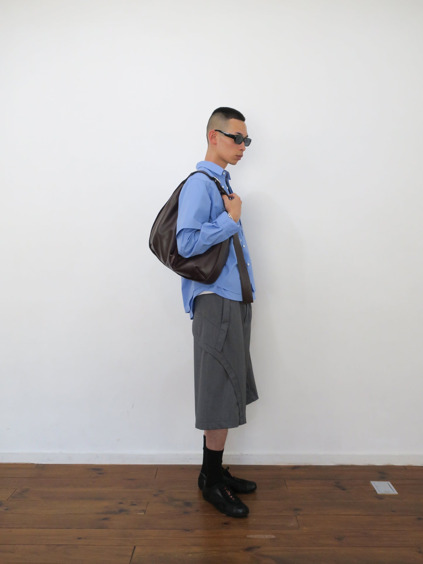【NEW COLOR】“SUTEMACHI“ TECHNIQUE COW LEATHER 2WAY BAG/ BROWN