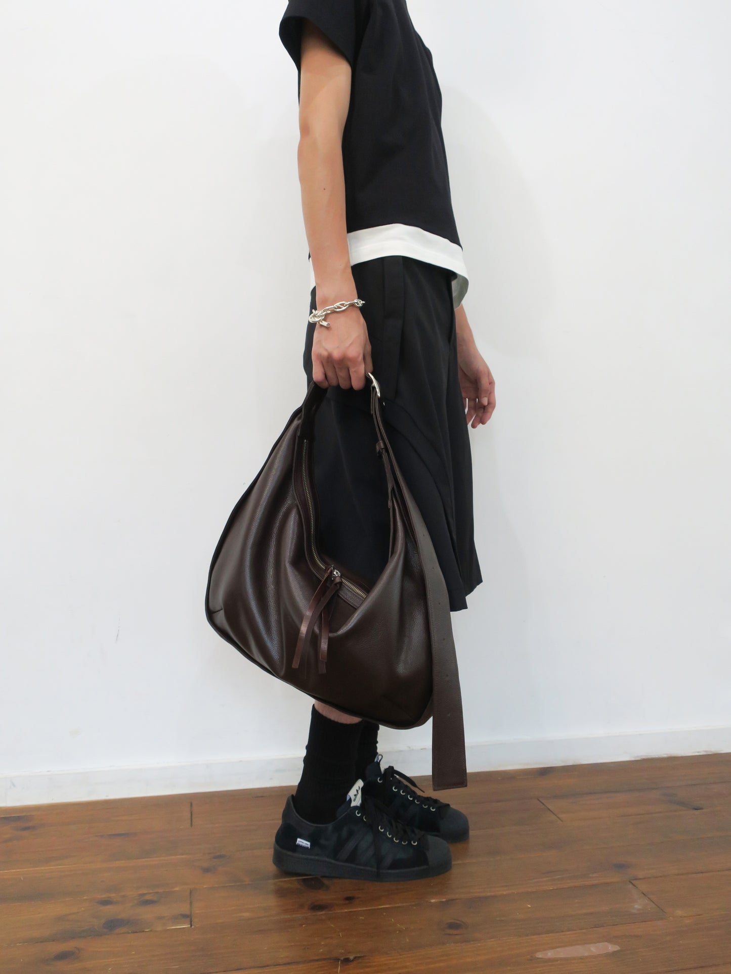 【NEW COLOR】“SUTEMACHI“ TECHNIQUE COW LEATHER 2WAY BAG/ BROWN
