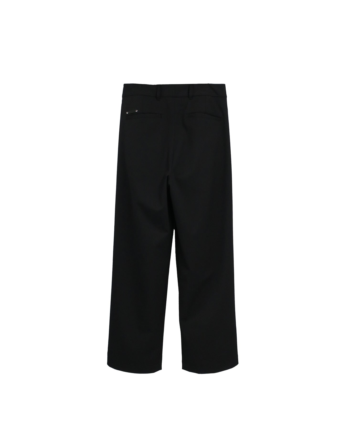 【RE-STOCK】3TUCKS FLEX GABARDINE TAPERED TROUSERS / BLACK