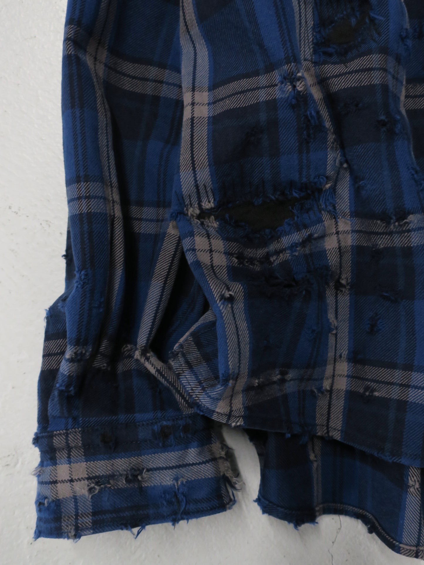 TONE EFFECT CHECK SHIRTS / BLUE-C