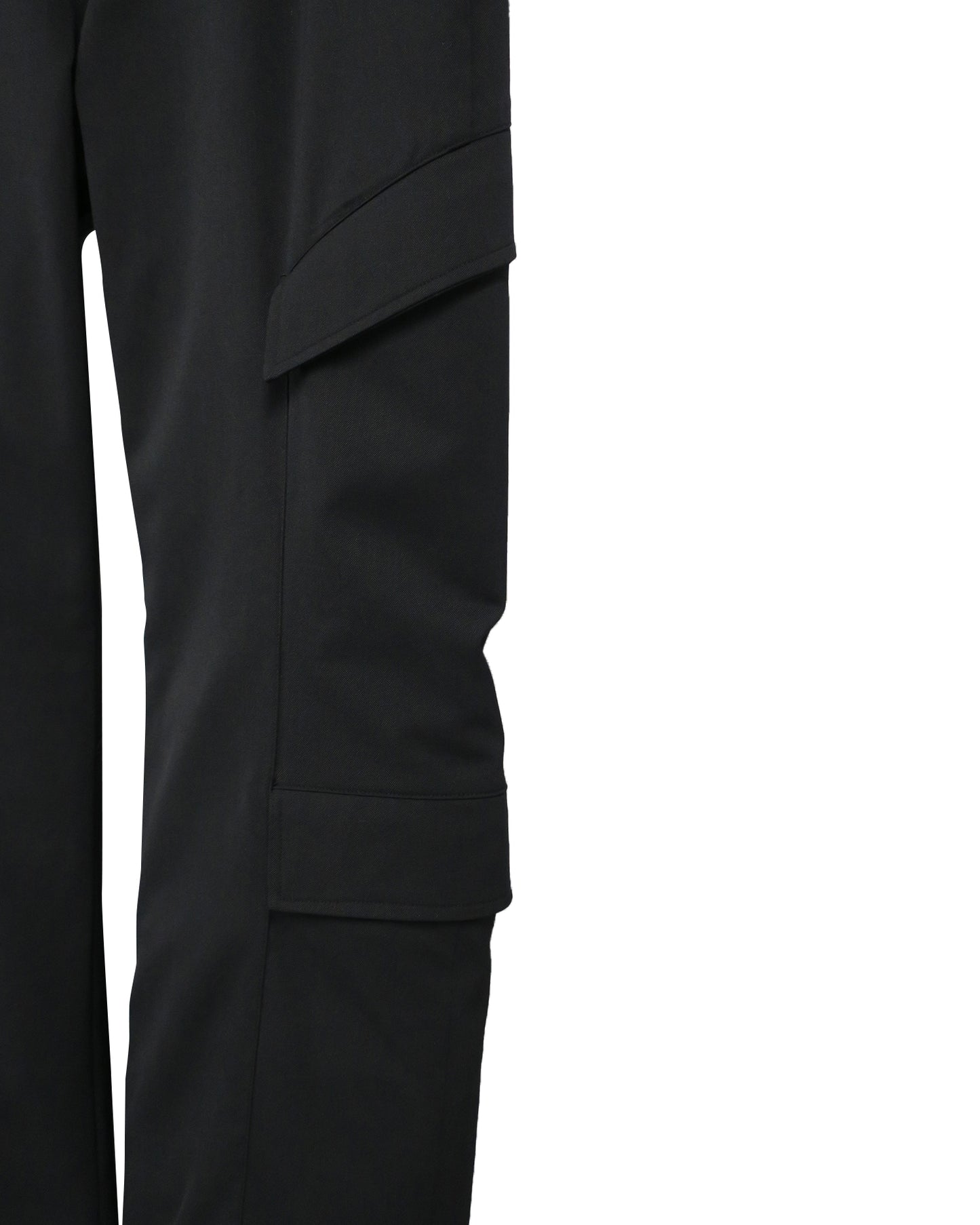 STRUCTURED UTILITY TROUSERS / BLACK