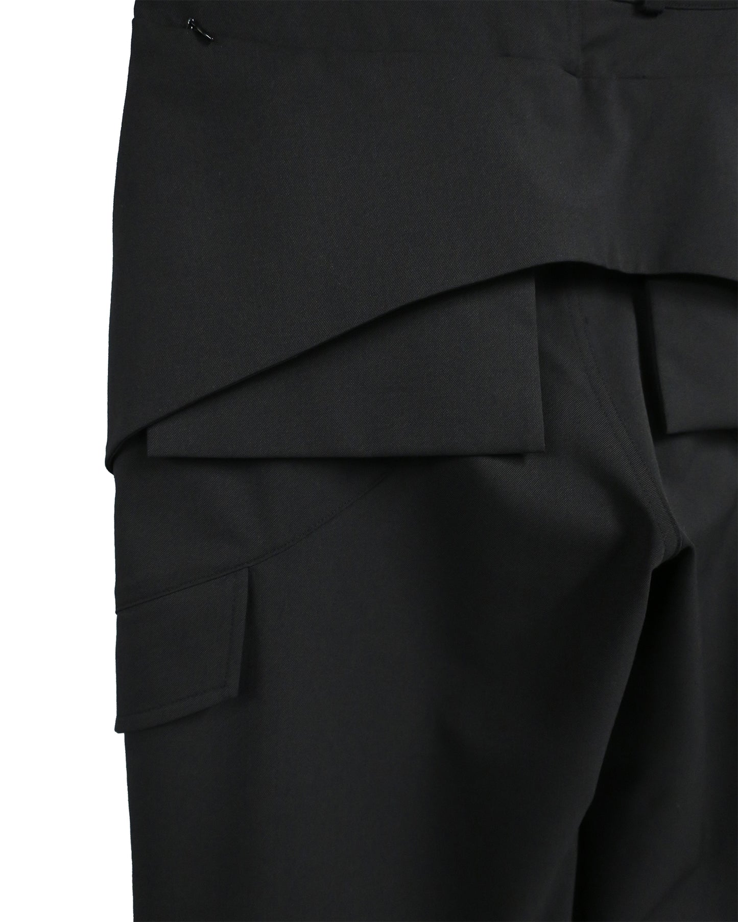 STRUCTURED UTILITY TROUSERS / BLACK