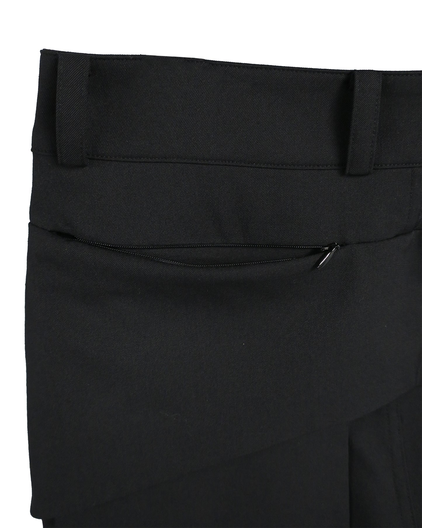 STRUCTURED UTILITY TROUSERS / BLACK