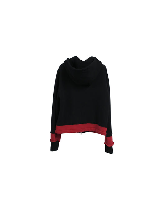 RAVEN BLOOD THUMBHOLE HOODIE/ BLACK