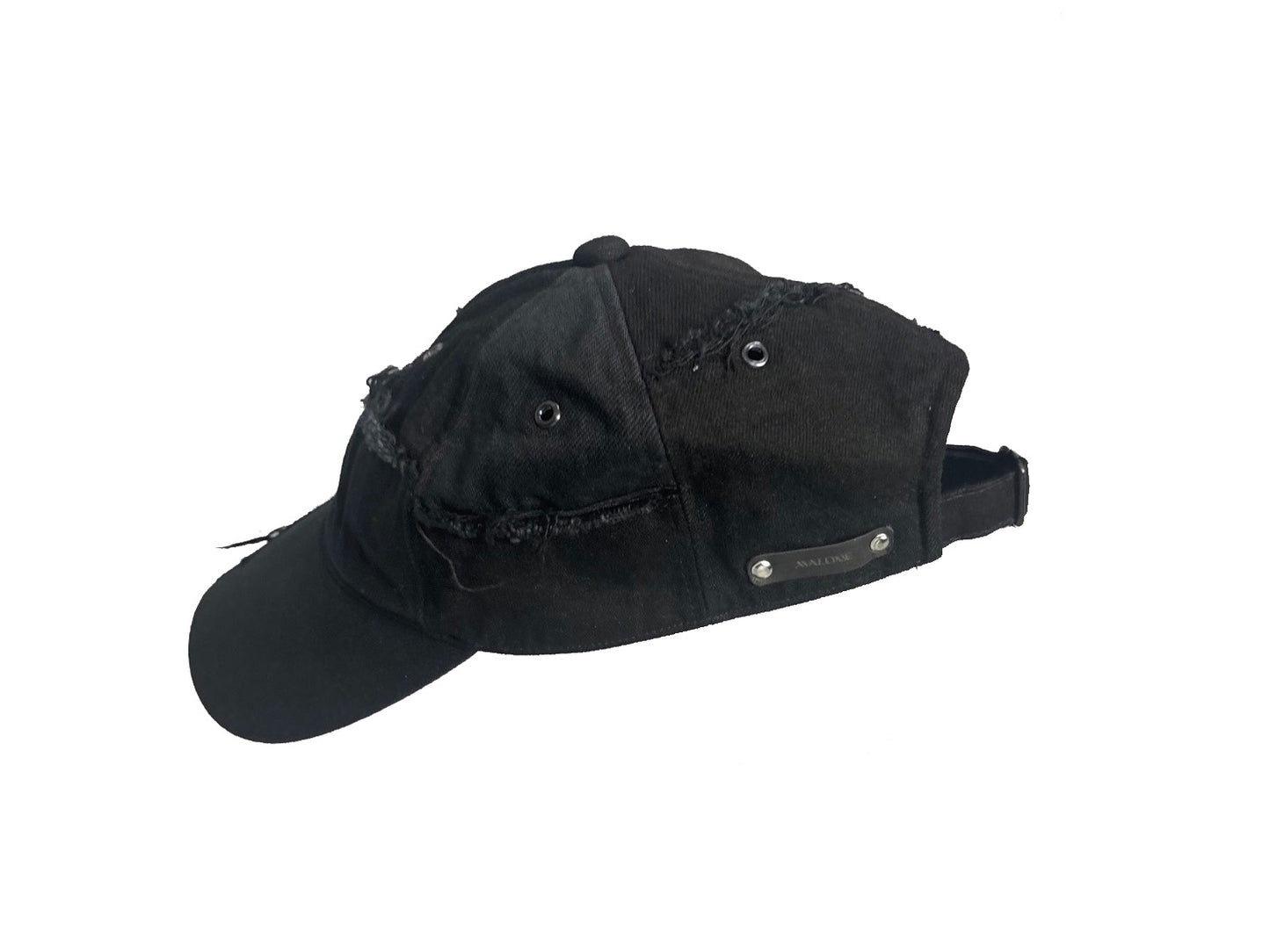QUAD PATCH DENIM CAP / BLACK