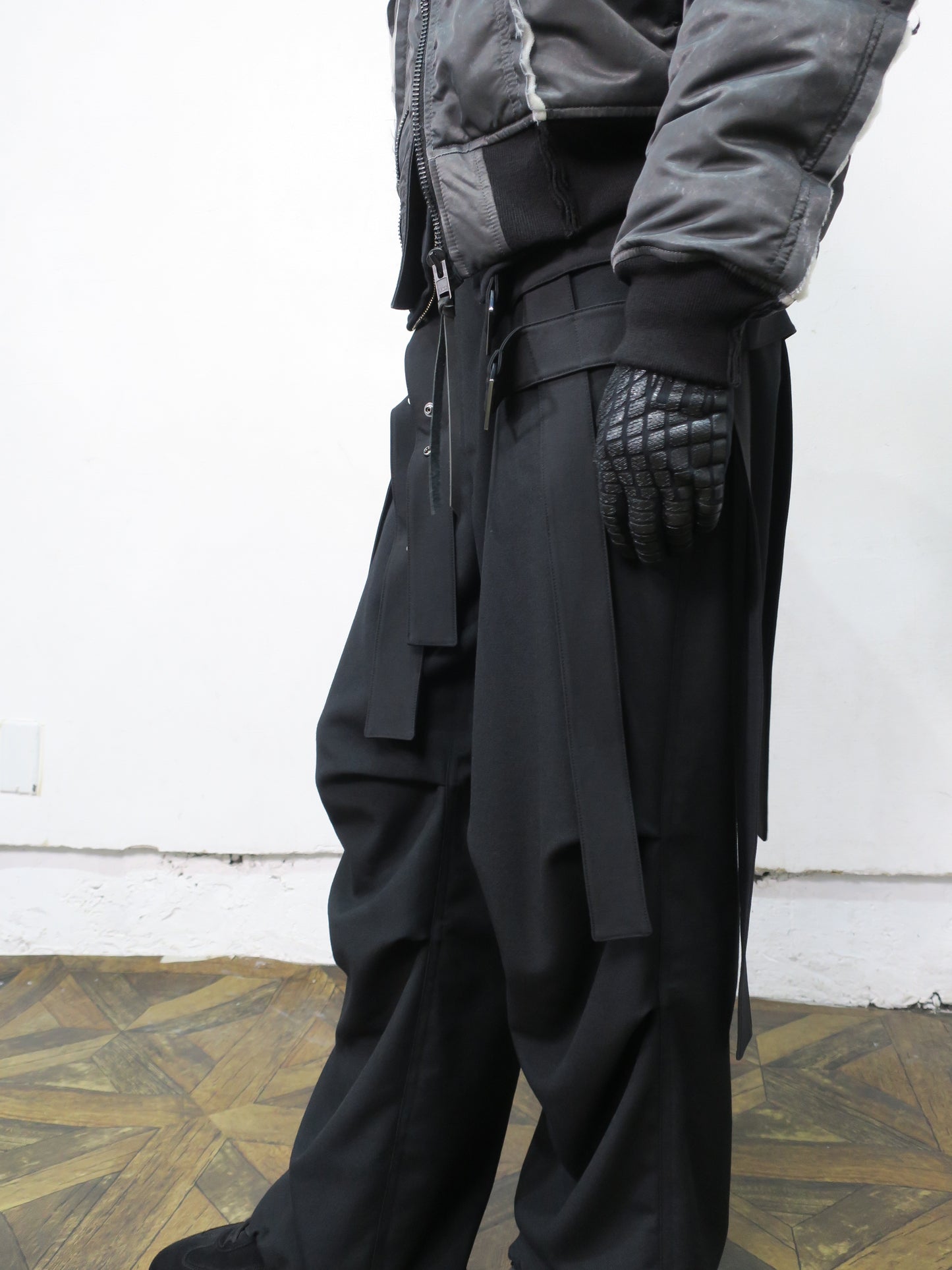 65 DETACHABLE HARNESS TROUSERS / BLACK