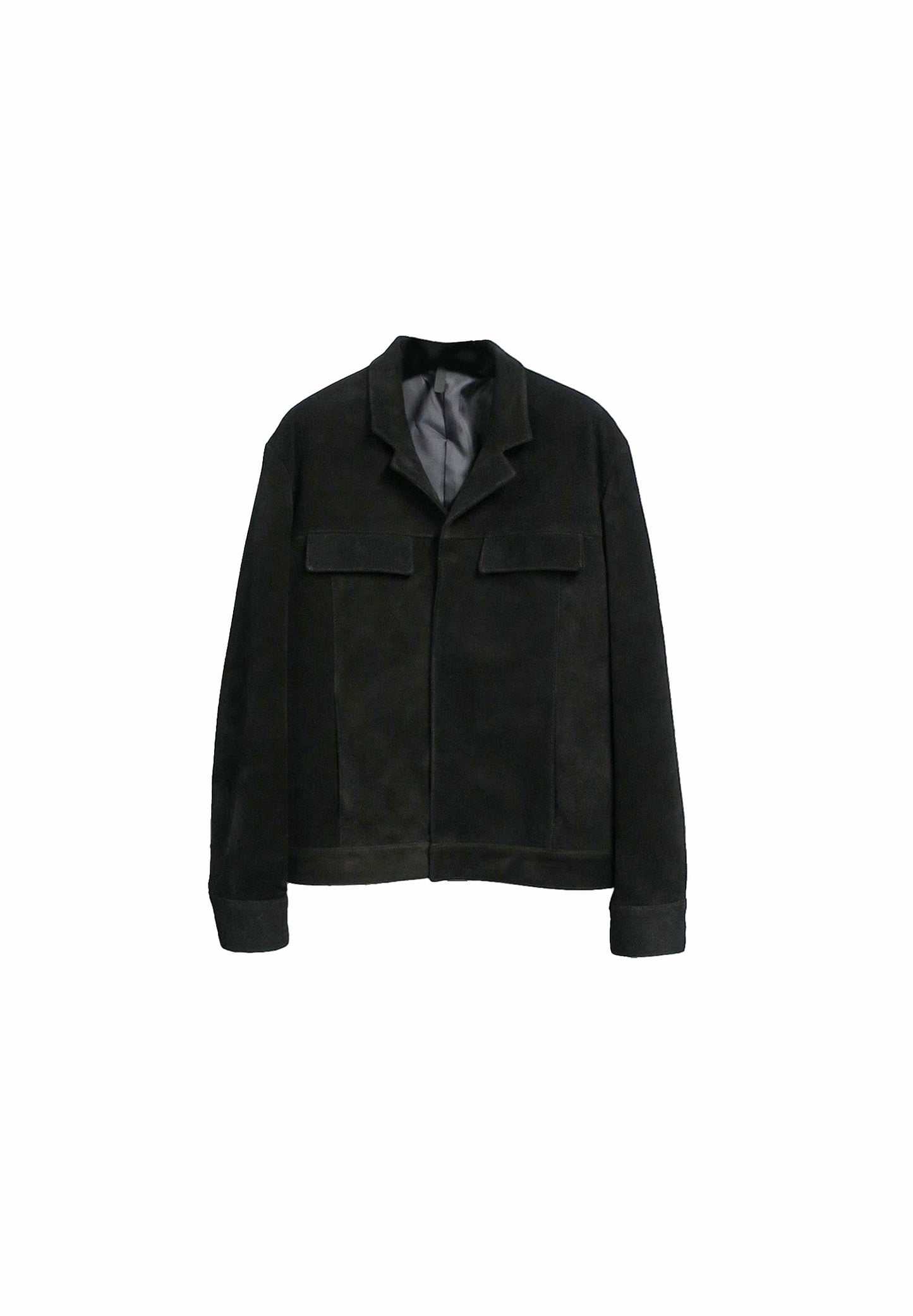 SUEDE MODERN IKE JACKET / BLACK