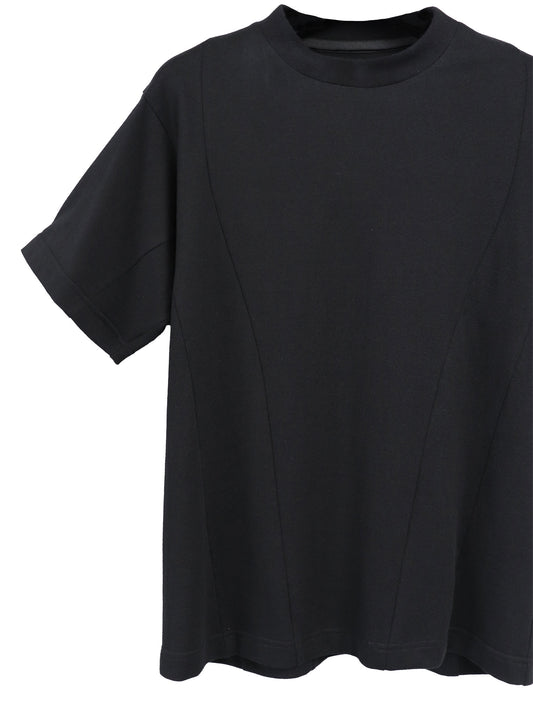 STREAMED LINE ALL BLACK PANEL T-SH/ BLACK