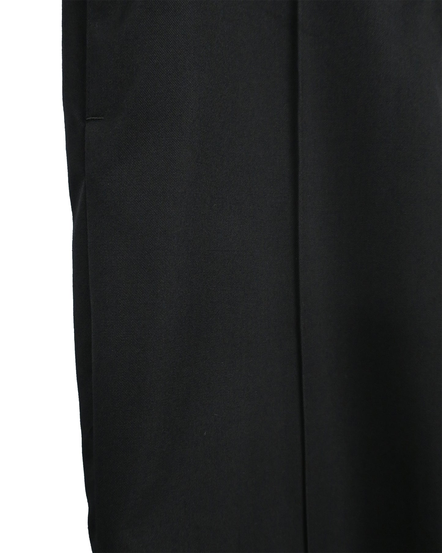 ROYAL HIGH-DENSITY PIN-TUCK TROUSERS / BLACK