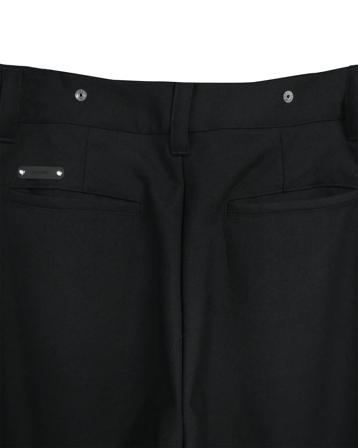 DETACHABLE HARNESS WIDE TROUSERS / BLACK
