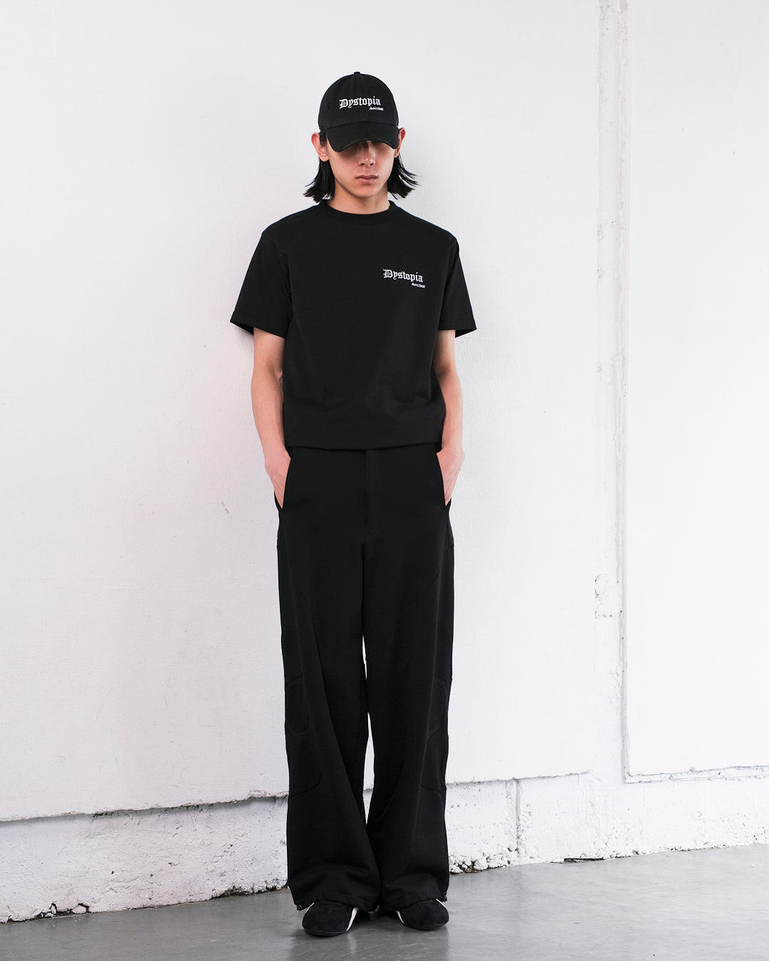 【SALE】AVA WATAR DEFORMATION TROUSERS / BLACK