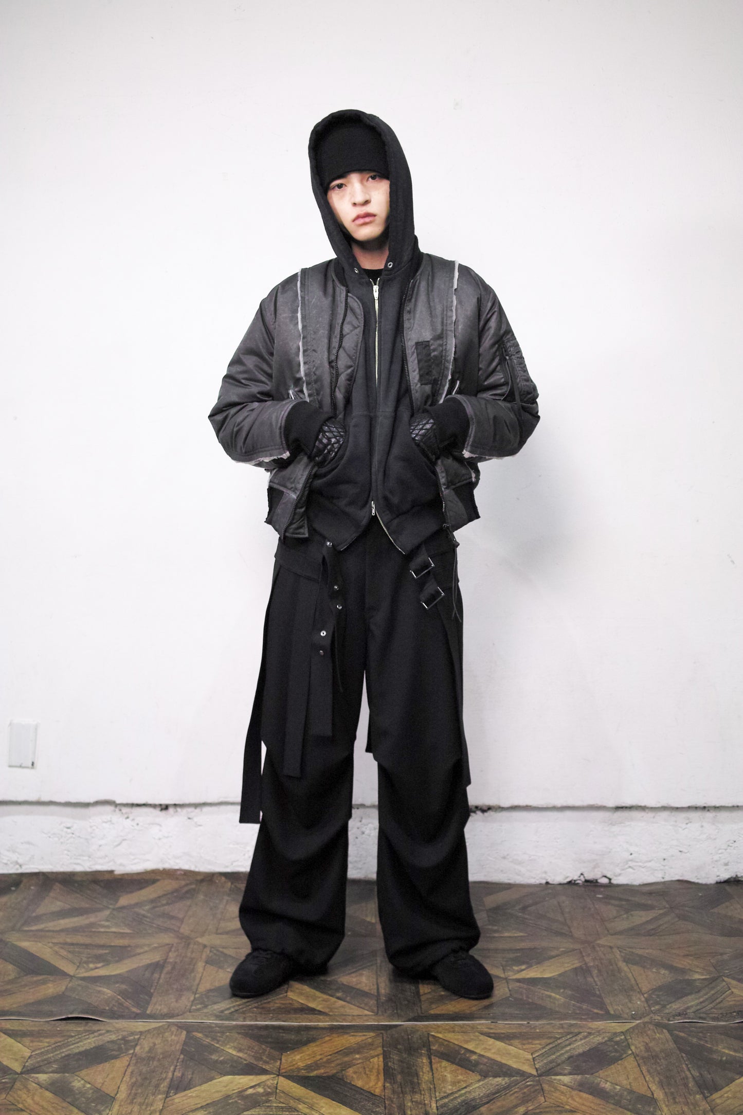 65 DETACHABLE HARNESS TROUSERS / BLACK