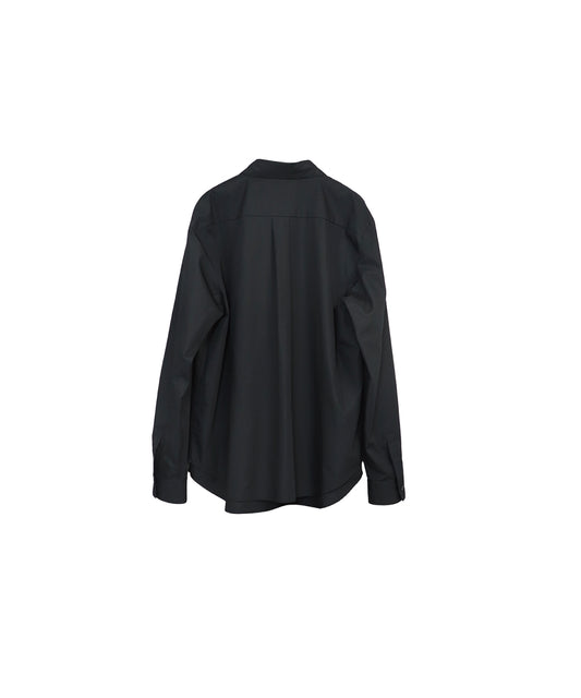 DOUBLE BODY LAYRED IVY SHIRTS / BLACK