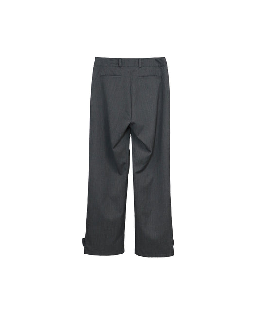 STREAMLINED CONVERTIBLE HEM TROUSERS/ GRAY
