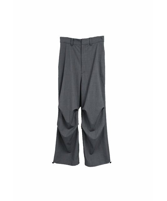 【RE-STOCK】HIGH TECH GABARDINE WOOL 65 TROUSERS/ D.GRAY