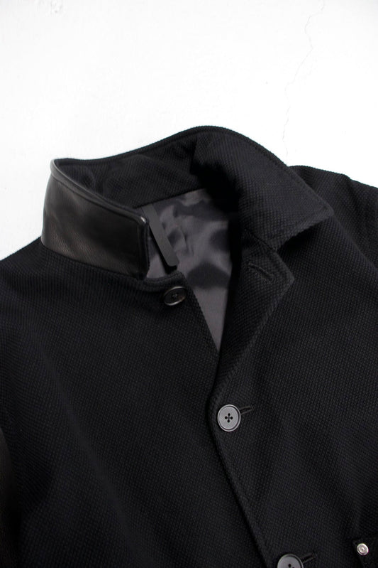 CORE BLACK ”DYED SASHIKO“ × COW LEATHER JACKET