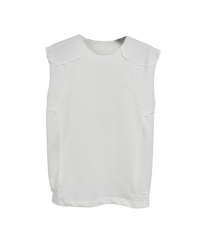 (Restock) BIO WASH COTTON CUT OFF T-SH / WHITE