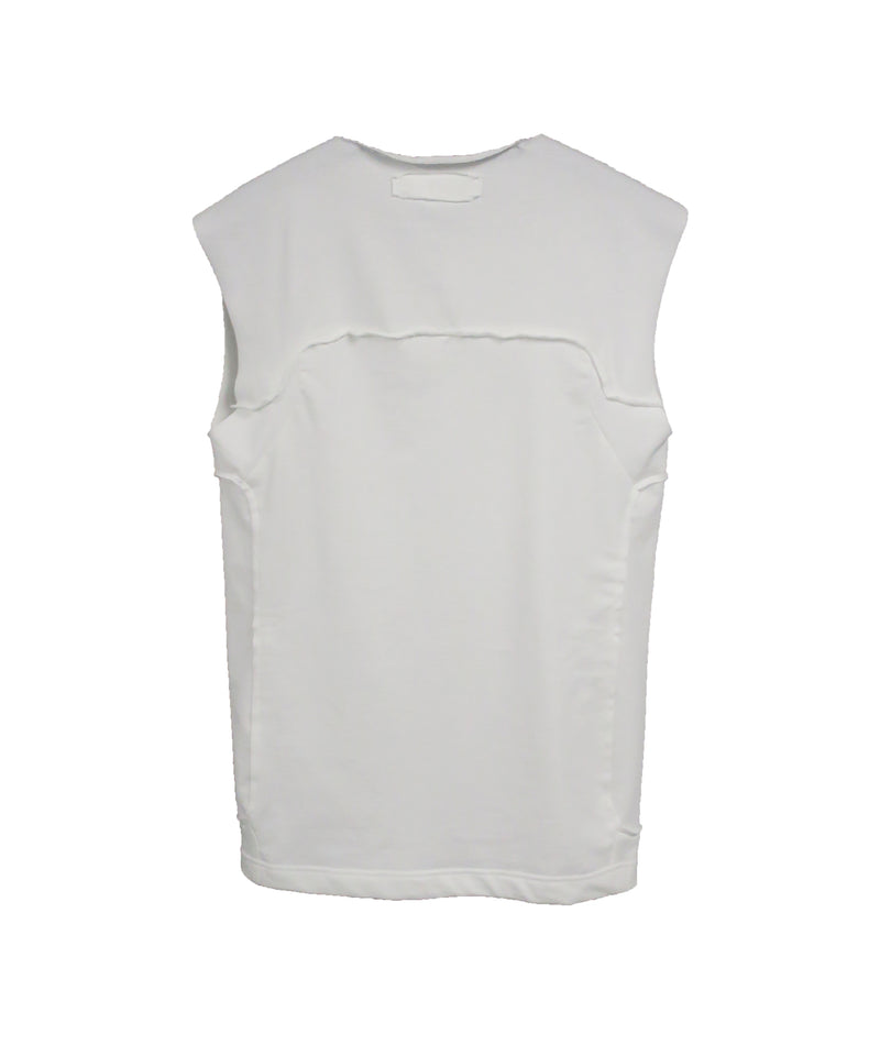 (Restock) BIO WASH COTTON CUT OFF T-SH / WHITE