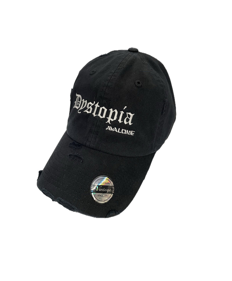 (Restock) DYSTOPIA VINTAGE CAP / BLACK