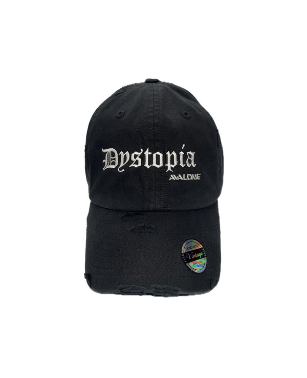 (Restock) DYSTOPIA VINTAGE CAP / BLACK