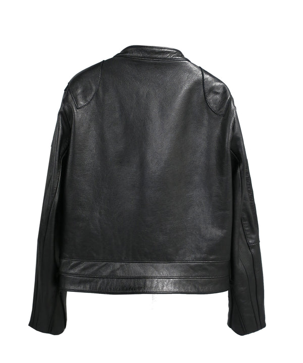 COWLEATHER FTNG RIDERS JACKET / BLACK
