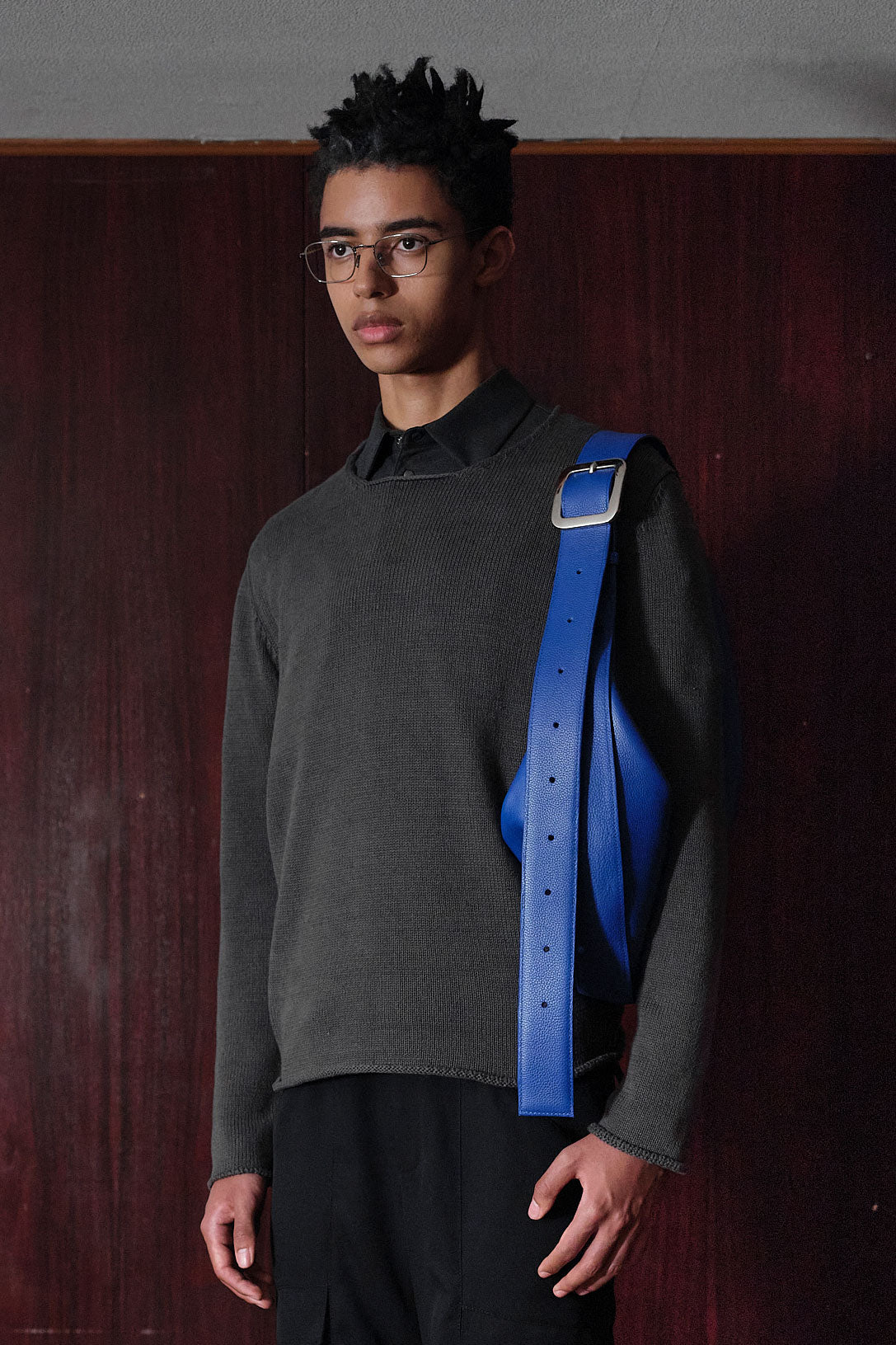 【NEW COLOR】“SUTEMACHI“ TECHNIQUE COW LEATHER 2WAY BAG/ BLUE