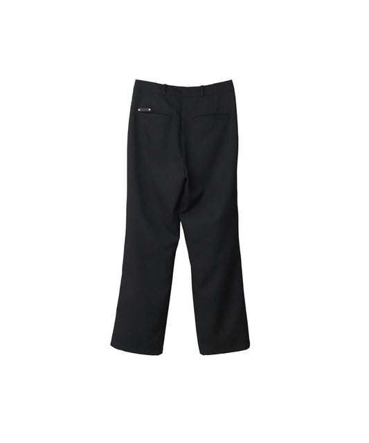 DOUBLE LOOP HARU-KING TWILL TROUSERS / BLACK