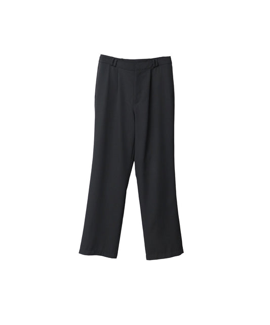 DOUBLE LOOP HARU-KING TWILL TROUSERS / BLACK