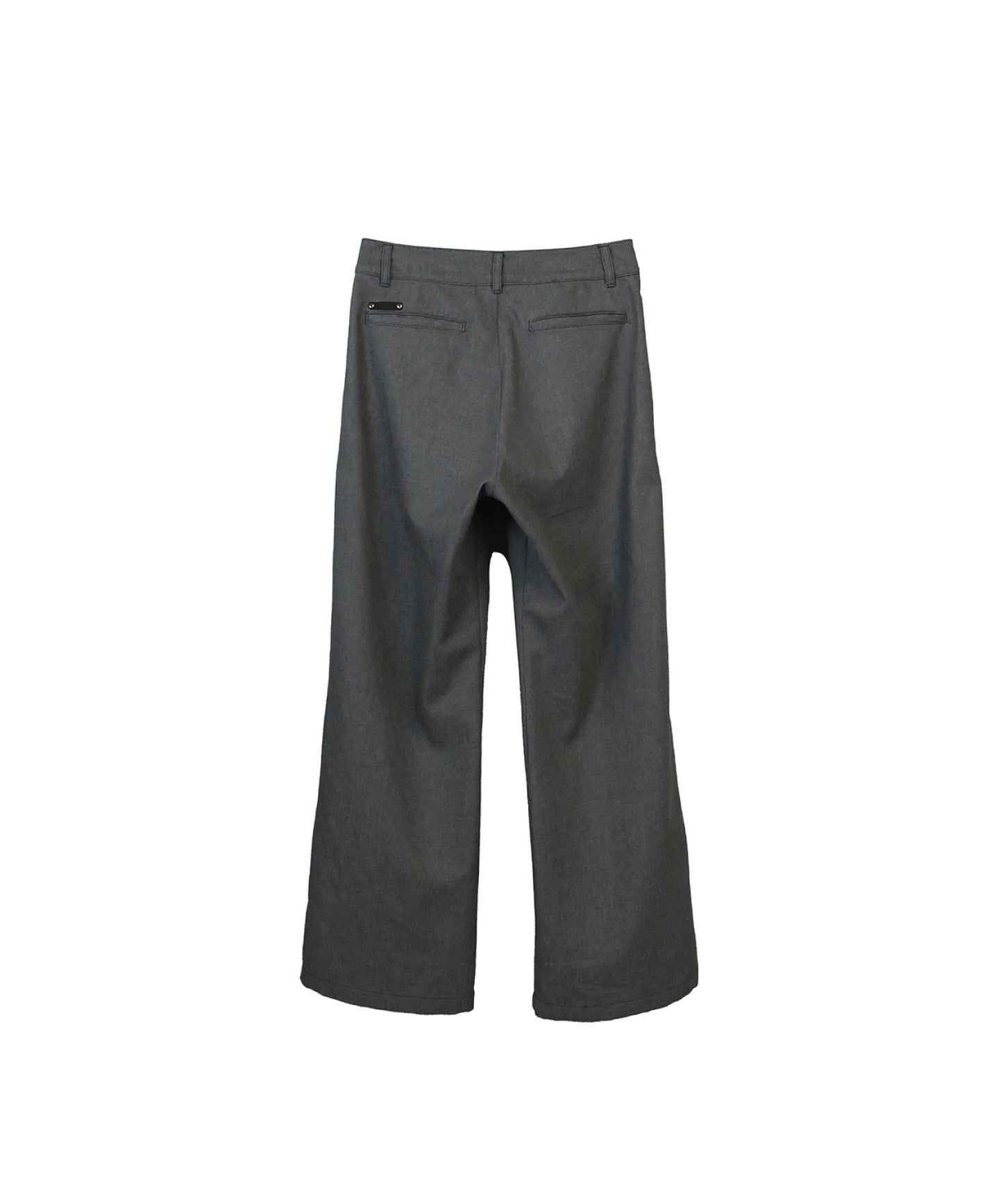 11oz WASHED DENIM  BOOTS CUT TROUSERS / D-GRAY