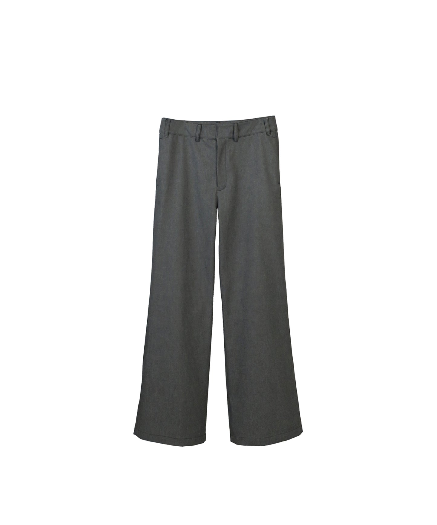 11oz WASHED DENIM  BOOTS CUT TROUSERS / D-GRAY