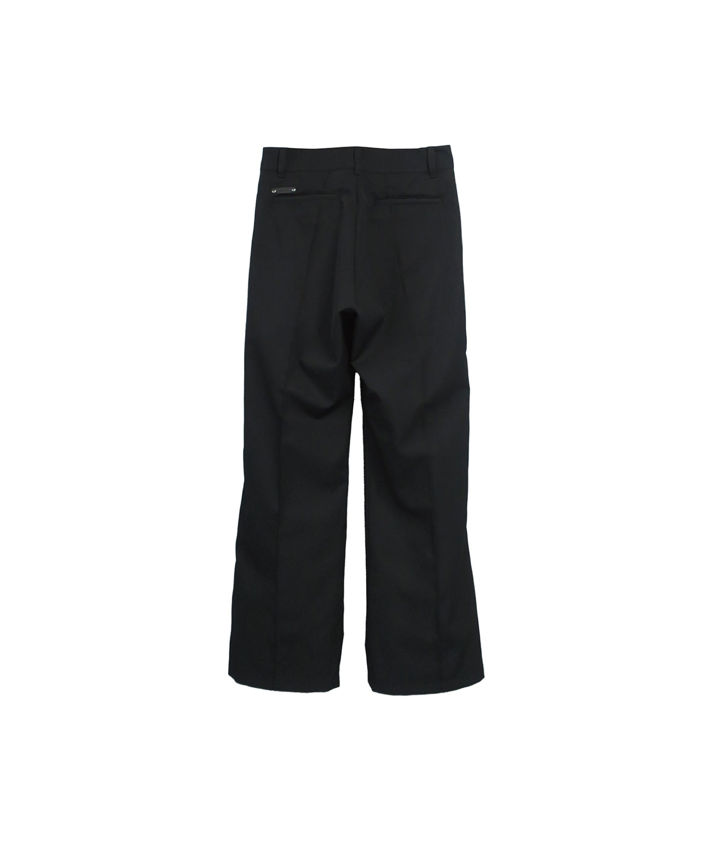 ROYAL HIGH-DENSITY PIN-TUCK TROUSERS / BLACK