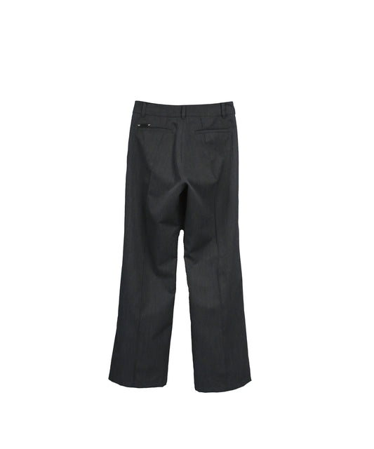 ROYAL HIGH-DENSITY PIN-TUCK TROUSERS / GRAY