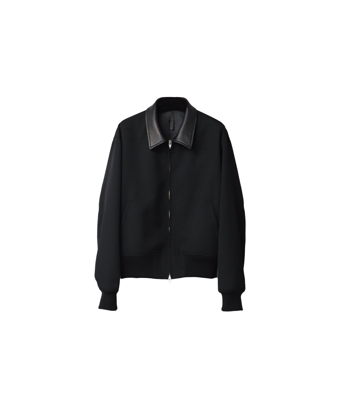 AF SHEEP COLLAR HARU-KING TWILL WOOL BLOUSON/ BLACK