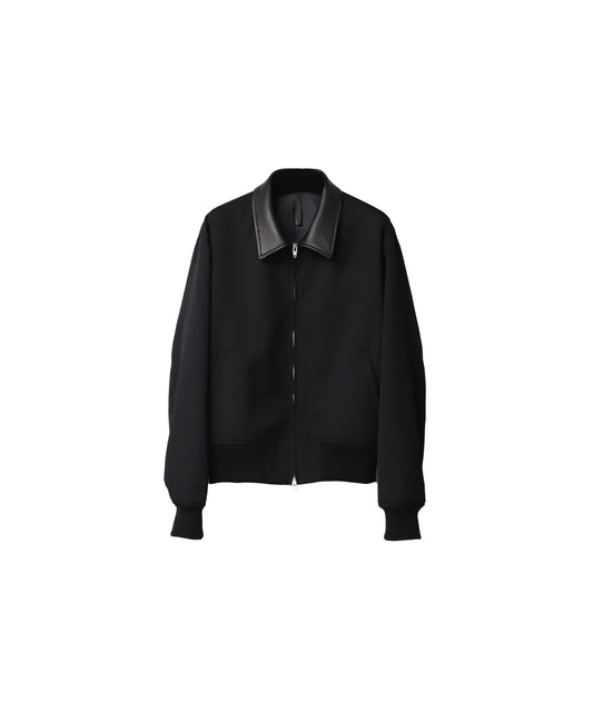 AF SHEEP COLLAR HARU-KING TWILL WOOL BLOUSON/ BLACK