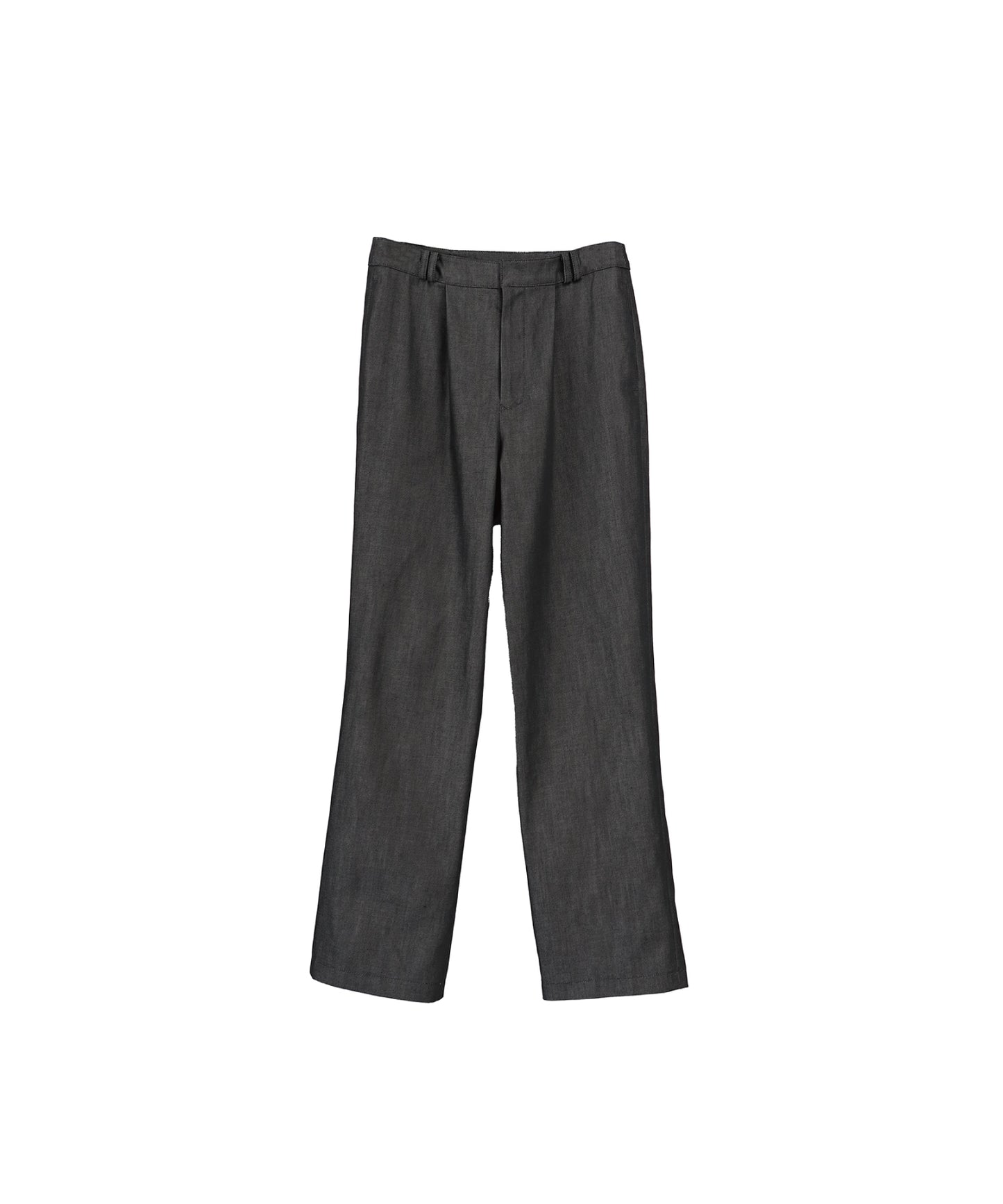 LUX DENIM DOUBLE LOOP TROUSERS / BLACK